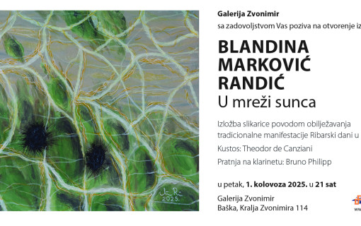 Izložba u Galeriji Zvonimir – Blandina Marković-Randić " U mreži sunca"
